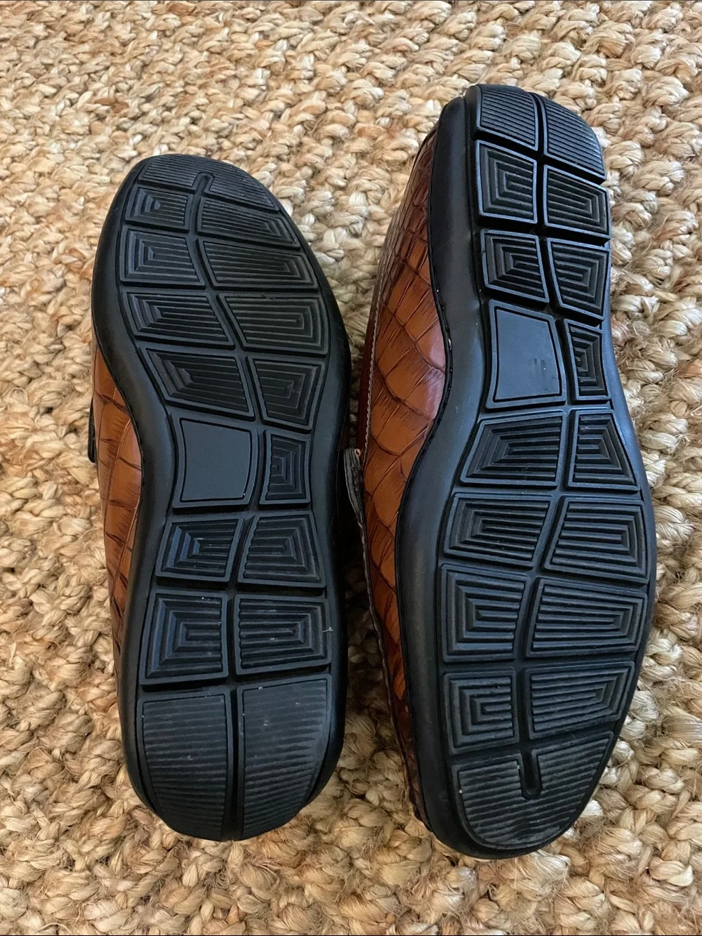 Stacy Adams Brown Croc- designed Loafers